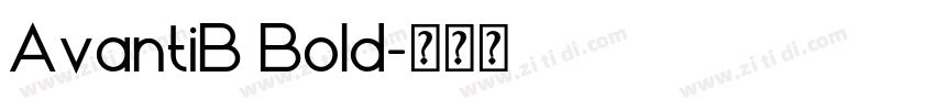 AvantiB Bold字体转换